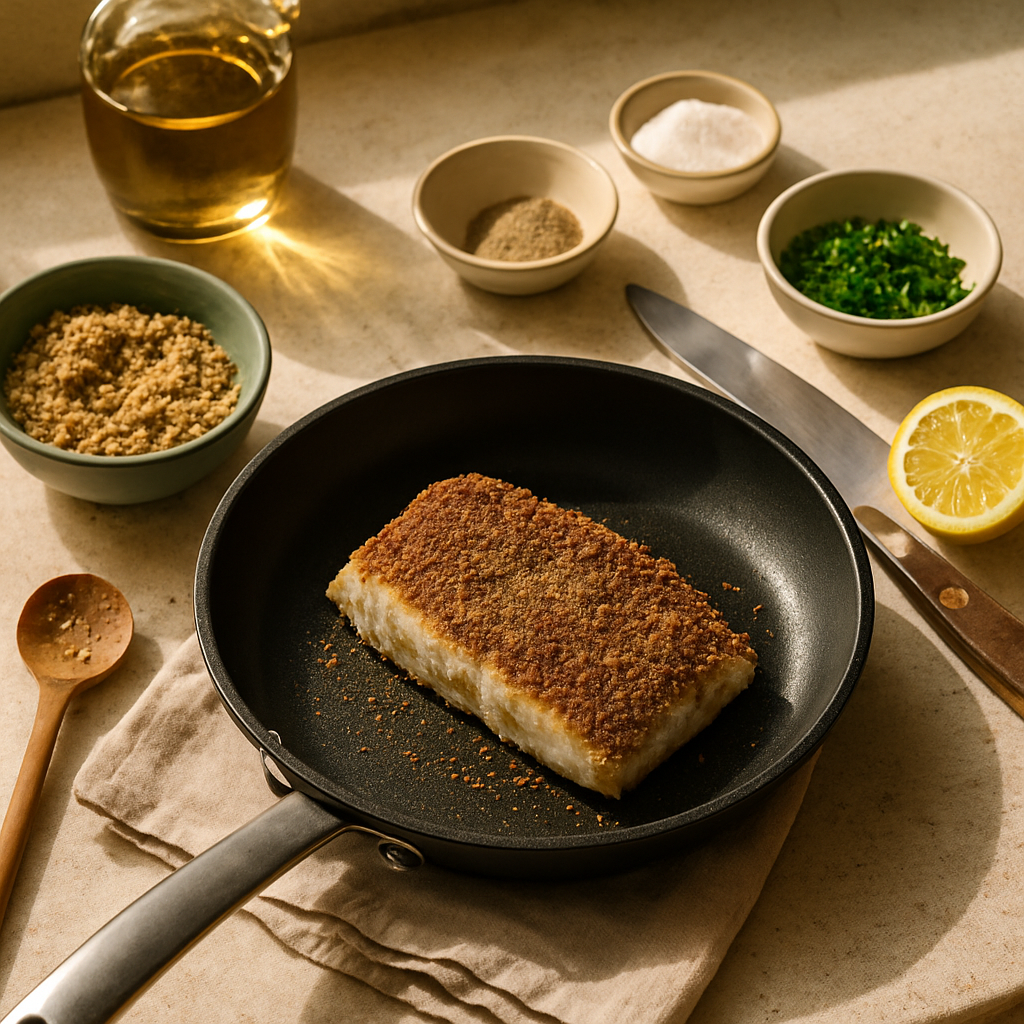 How to Build a Flavourful Crust on Fish Without Deep-Frying