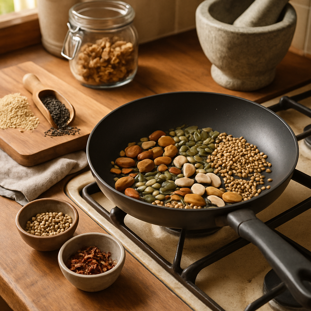 How to Use a Dry Pan to Toast Nuts, Seeds and Spices for Better Flavour