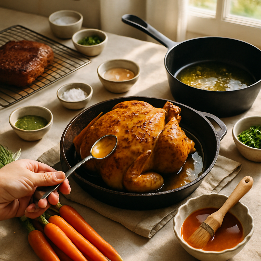 How to Use Resting, Basting and Glazing to Finish Dishes Properly